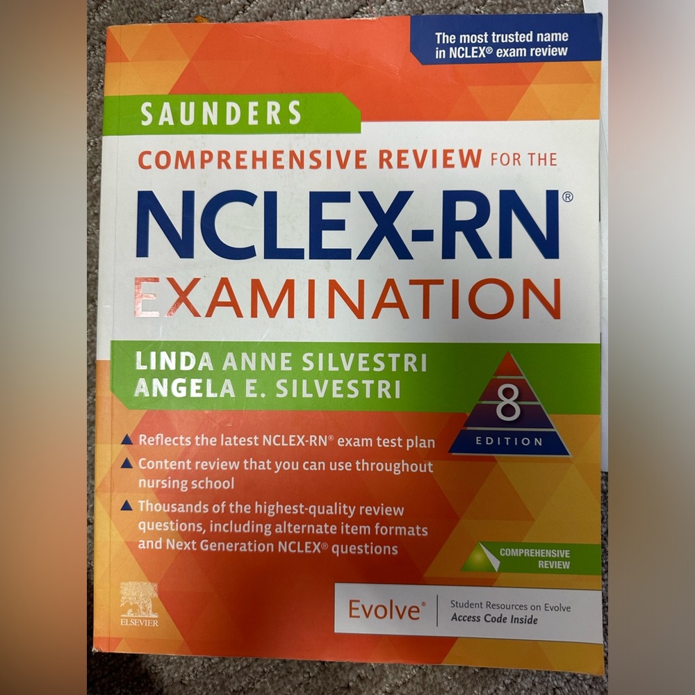 NCLEX RN Examination Book 8th edition By Saunders with Evolve access